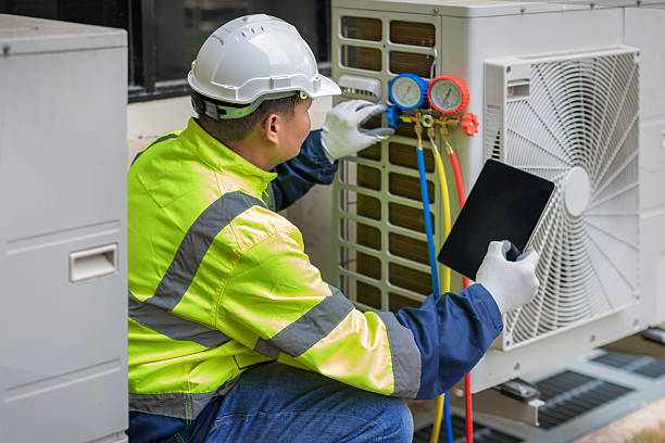 Professional Hvac technician working in Evant, TX